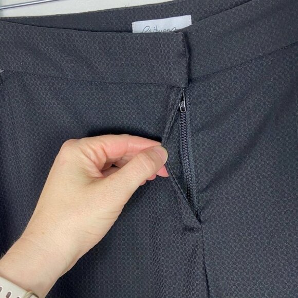 Reitmans Black Dress Pants Textured‎ Size 16 High Rise Pockets Business Casual - Picture 3 of 11